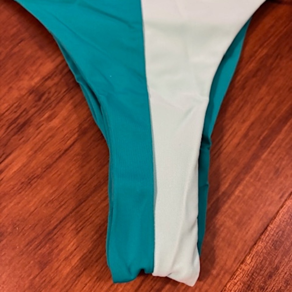 Two-Tone Ring Detail Bikini Set - Picture 9 of 15